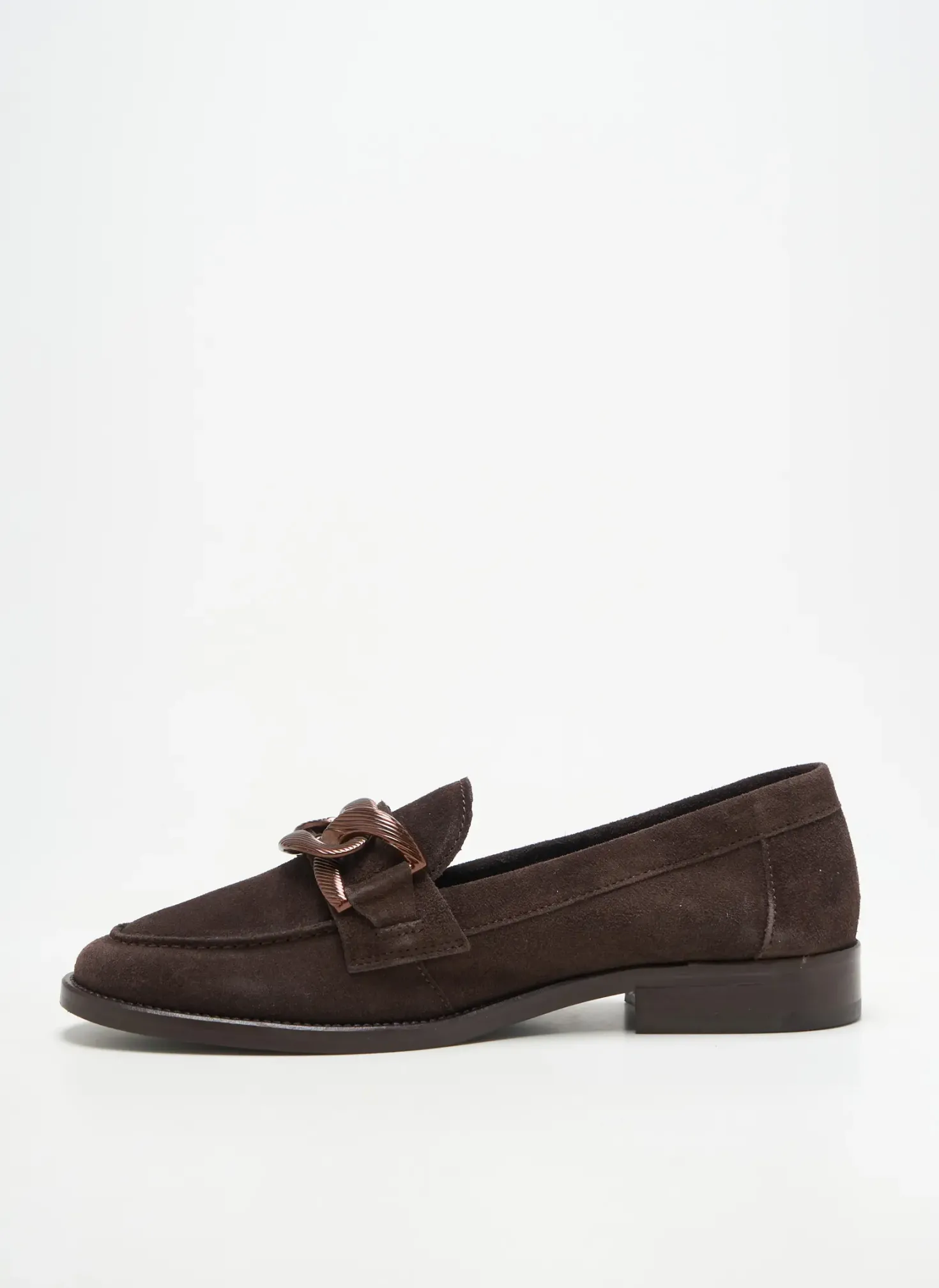 Mocassins Adige Marron Talon Plat Jusqu'à 3cm