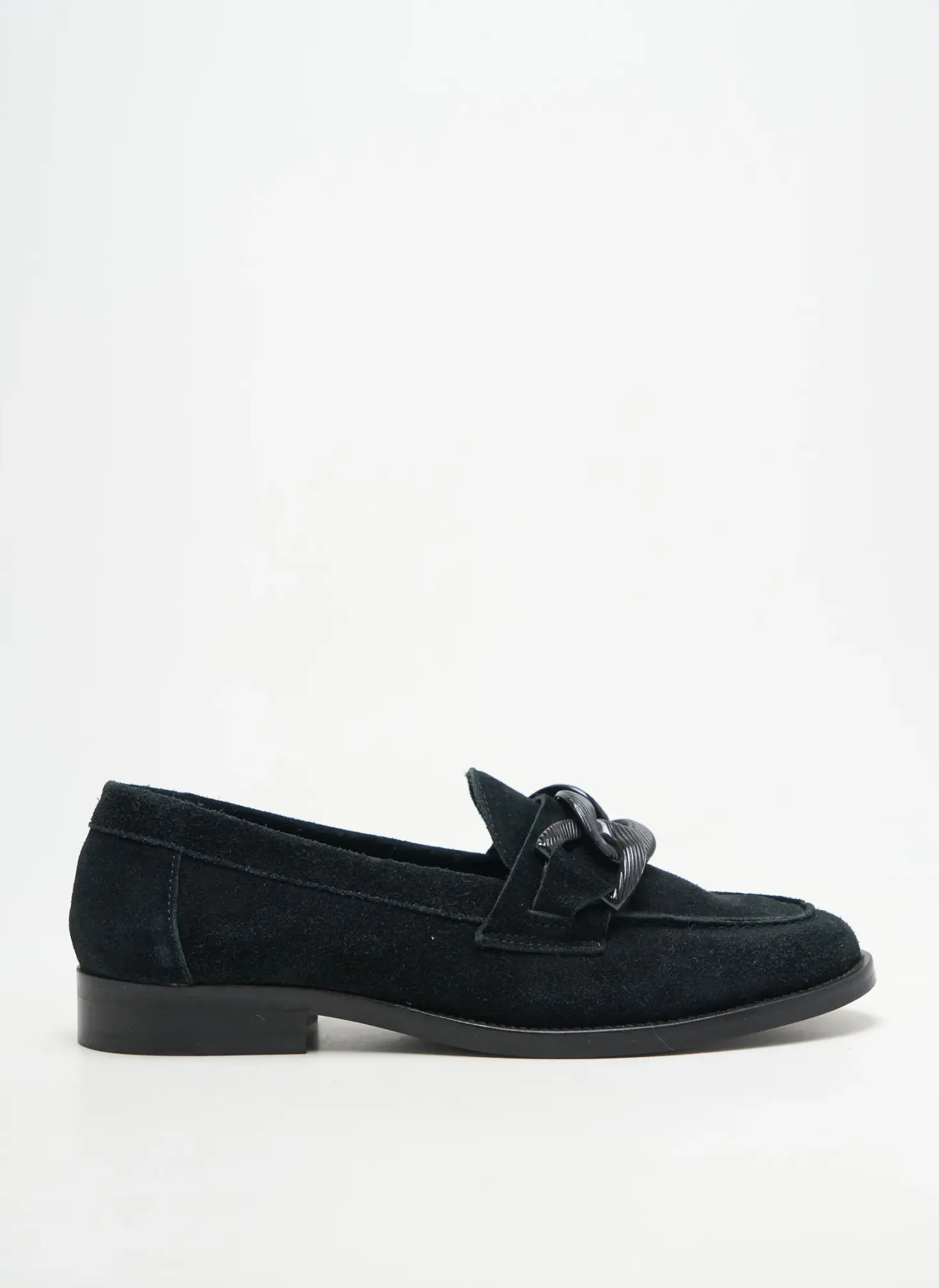 Mocassins Adige Noir Talon Plat Jusqu'à 3cm