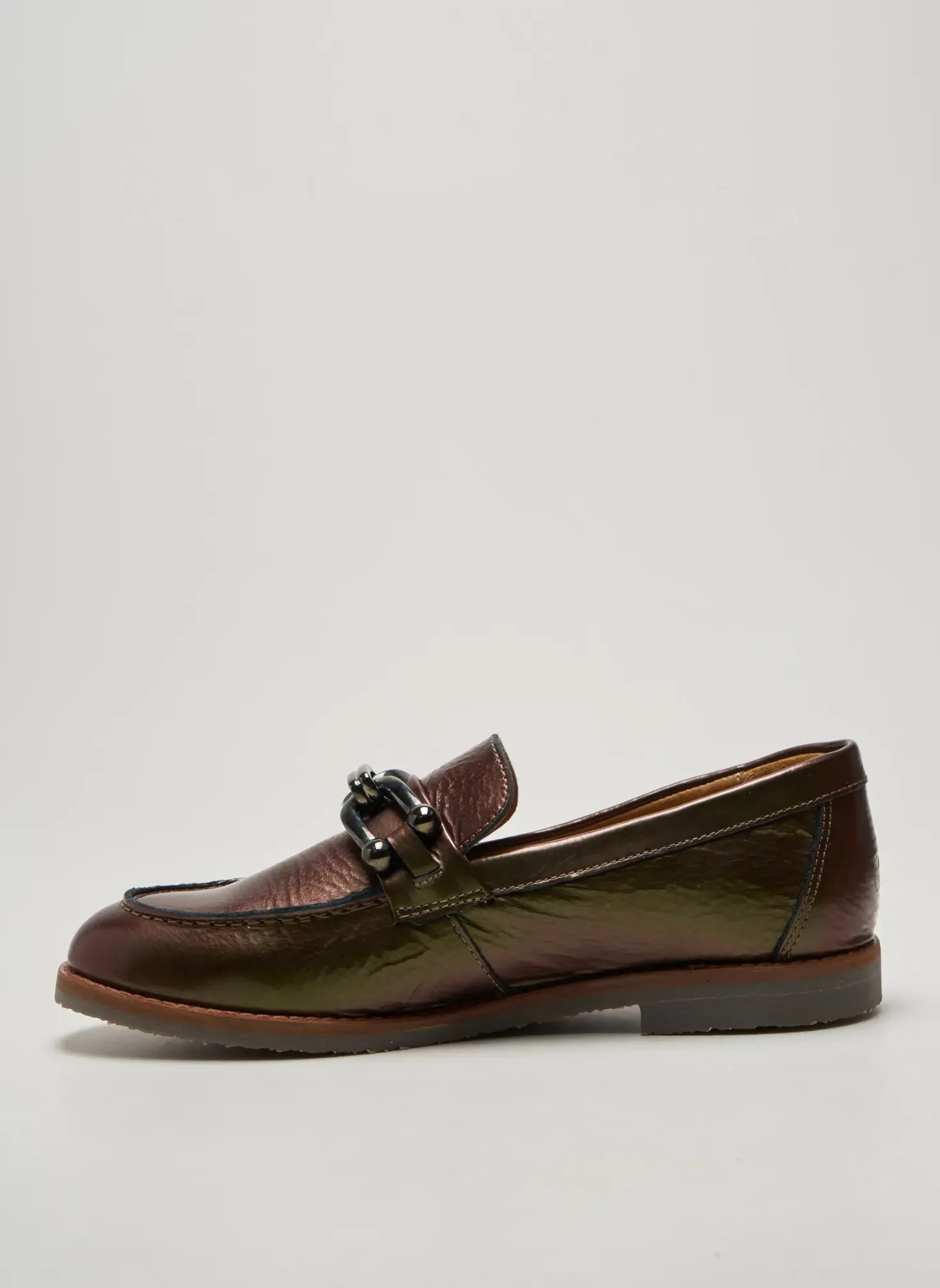 Mocassins Aliwell Vert Talon Plat Jusqu'à 3cm