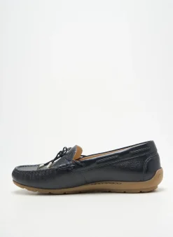 Mocassins Ara Bleu Talon Plat Jusqu'à 3cm