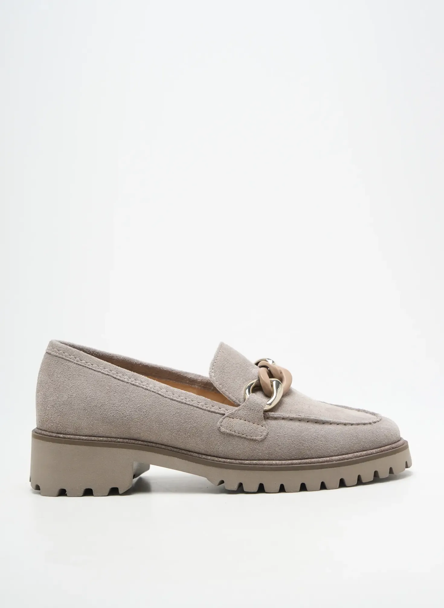 Mocassins Ara Gris Talon Plat Jusqu'à 3cm