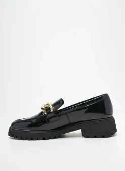 Mocassins Ara Noir Talon De 4 À 6cm