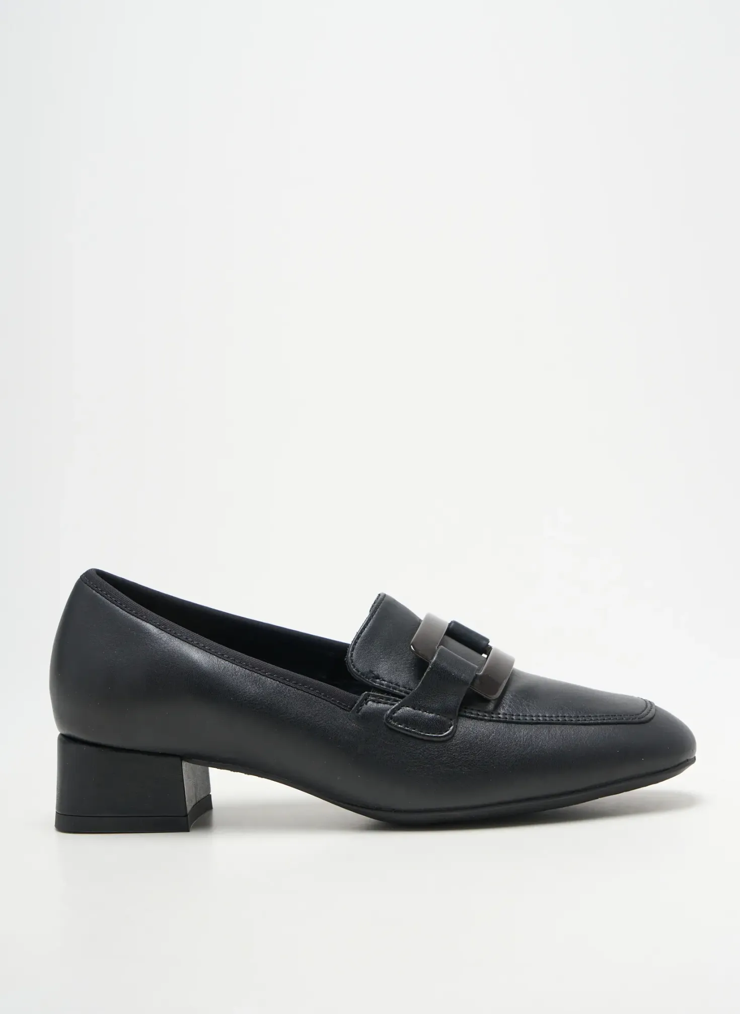 Mocassins Ara Noir Talon Plat Jusqu'à 3cm
