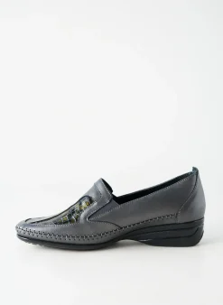 Mocassins Arima Noir Talon Plat Jusqu'à 3cm