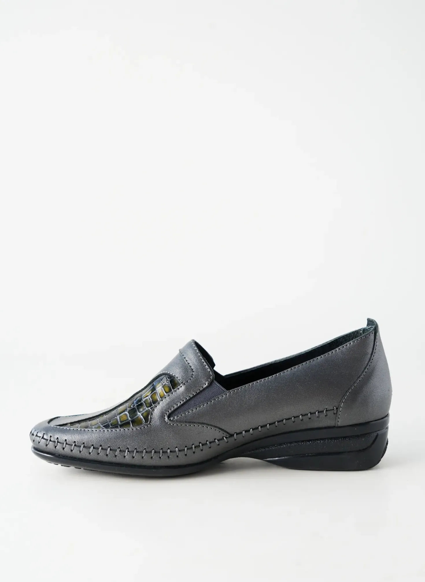Mocassins Arima Noir Talon Plat Jusqu'à 3cm