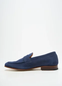 Mocassins Atelier Th Voisin Senlis Bleu Talon Bas