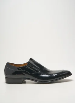 Mocassins Caponi Noir Talon Bas