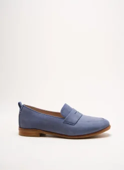 Mocassins Clarks Bleu Talon Plat Jusqu'à 3cm