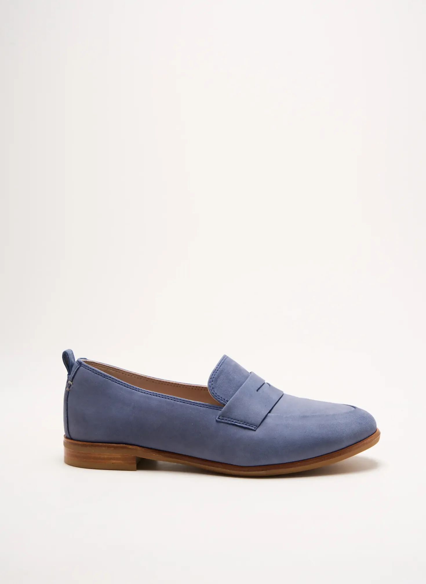 Mocassins Clarks Bleu Talon Plat Jusqu'à 3cm