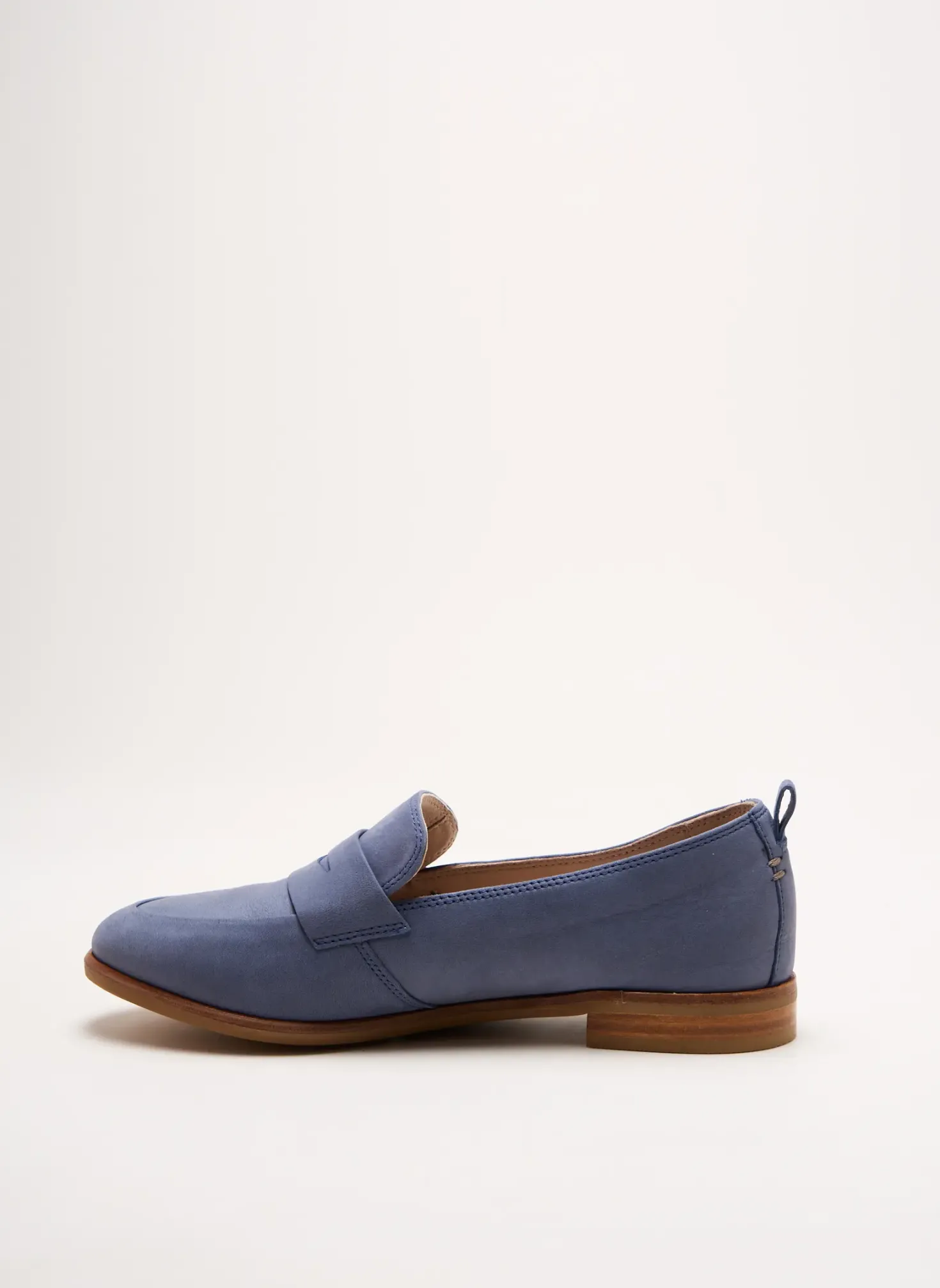 Mocassins Clarks Bleu Talon Plat Jusqu'à 3cm
