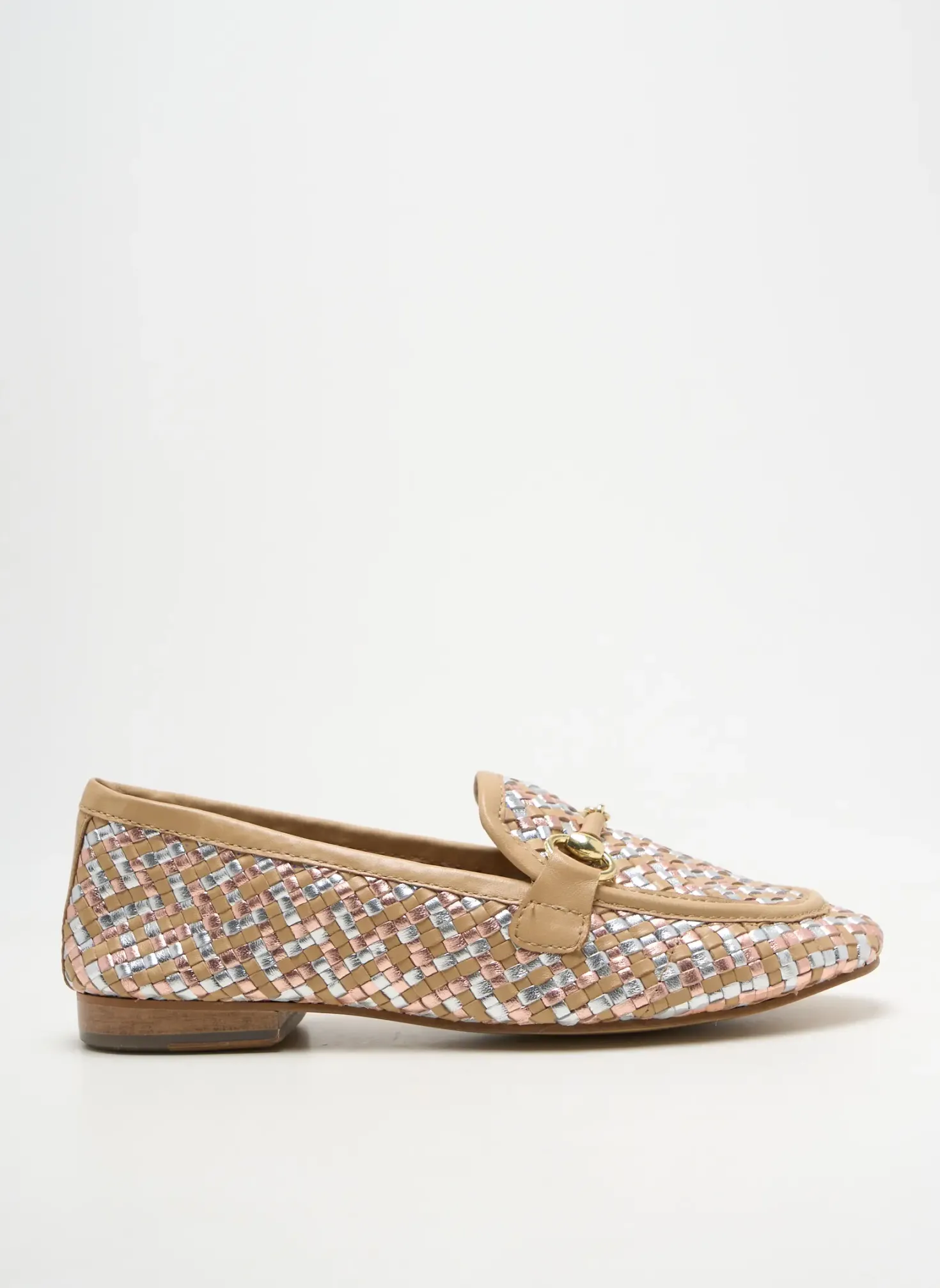 Mocassins Coco Et Abricot Beige Talon Plat Jusqu'à 3cm