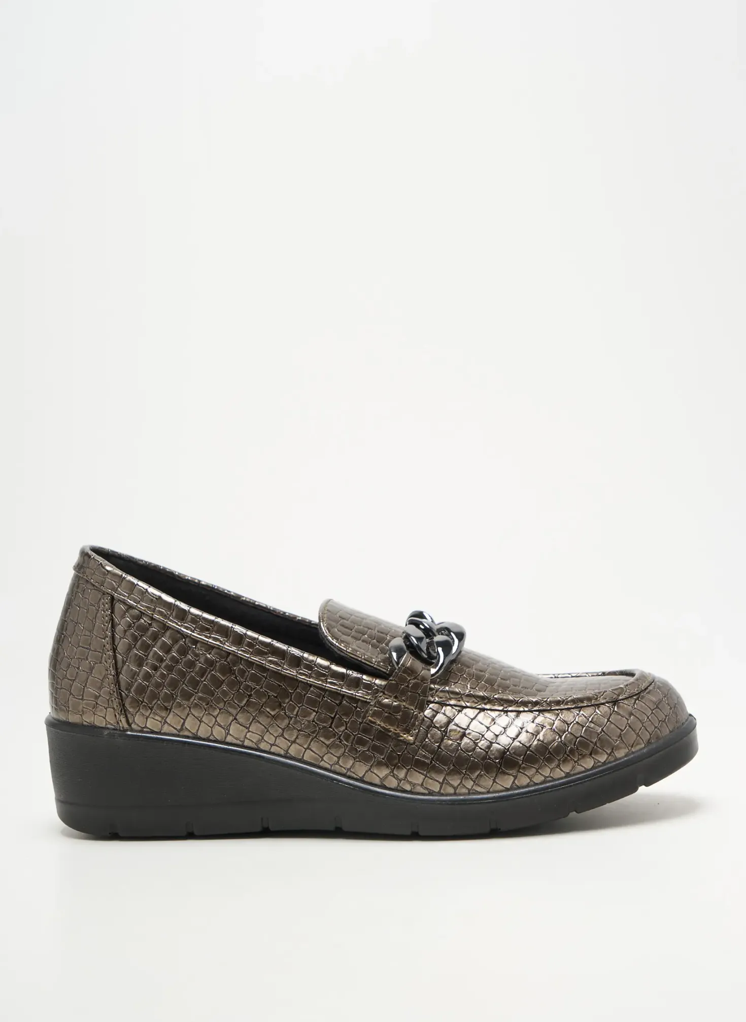 Mocassins Comfeet Marron Talon De 4 À 6cm