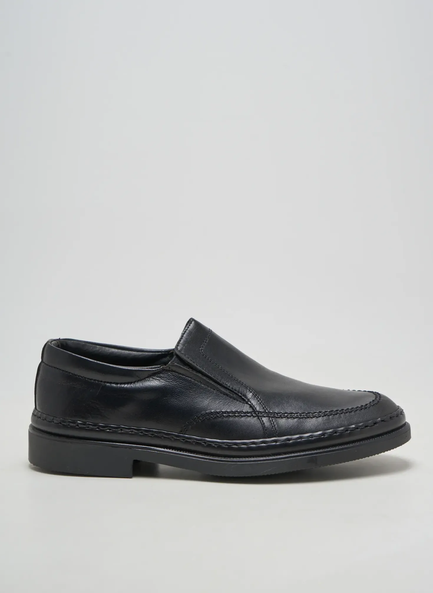 Mocassins Edito Noir Bout Rond