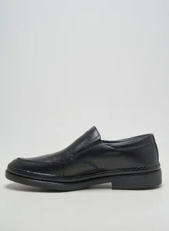 Mocassins Edito Noir Bout Rond