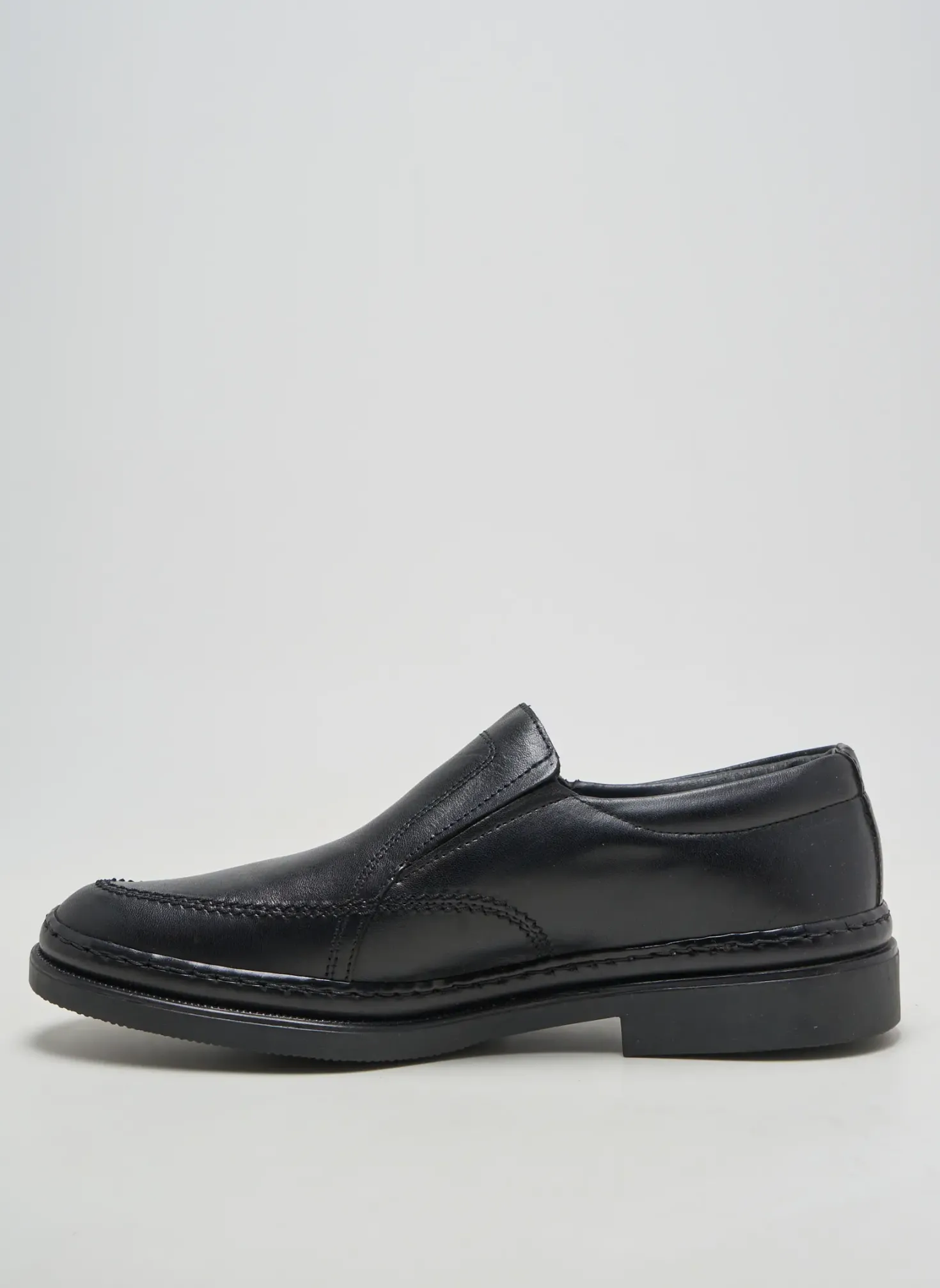 Mocassins Edito Noir Bout Rond
