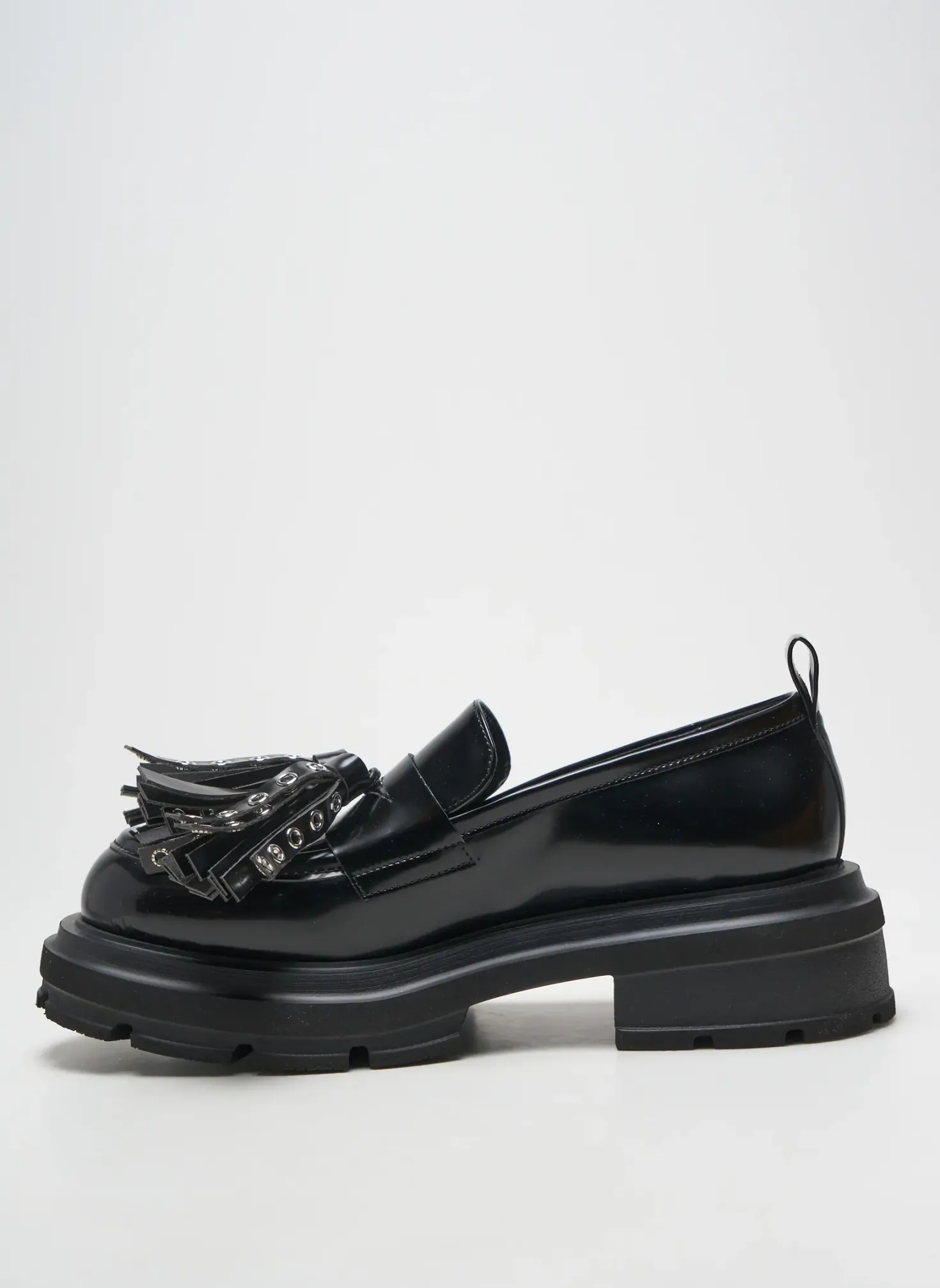 Mocassins Elena Iachi Noir Talon De 4 À 6cm