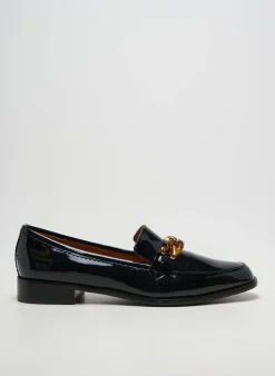 Mocassins Emilie Karston Noir Talon Plat Jusqu'à 3cm