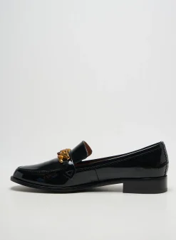 Mocassins Emilie Karston Noir Talon Plat Jusqu'à 3cm