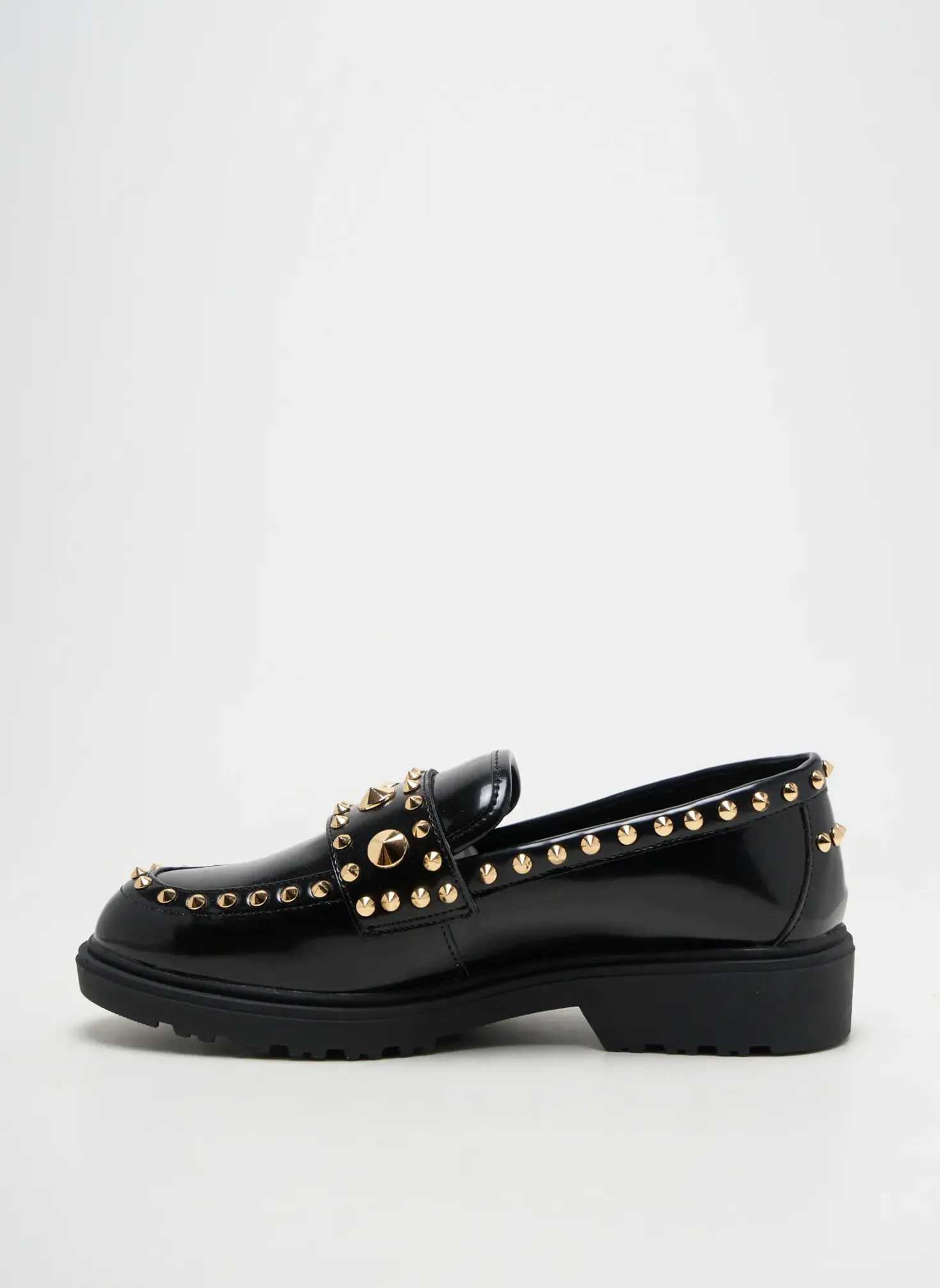 Mocassins Exé Noir Talon Plat Jusqu'à 3cm