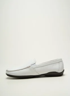 Mocassins Fluchos Blanc Bout Carré