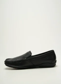 Mocassins Fluchos Noir Bout Carré