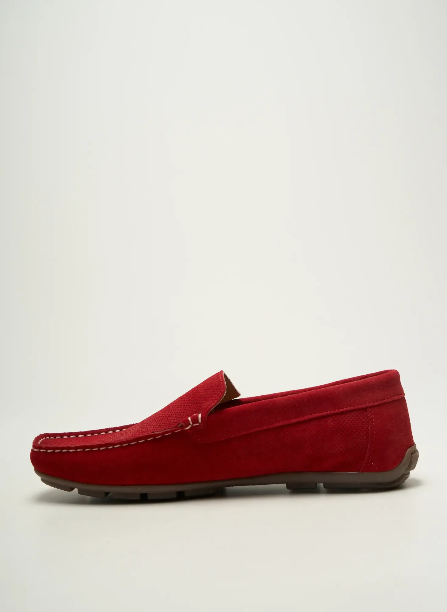 Mocassins Hipness Rouge Bout Carré