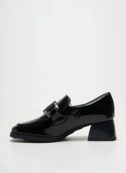 Mocassins Hispanitas Noir Talon De 4 À 6cm