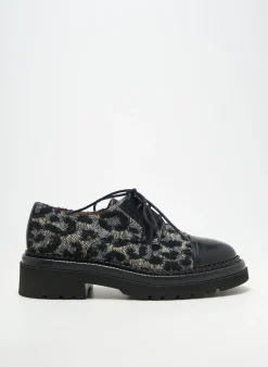 Mocassins Homers Noir Talon De 4 À 6cm