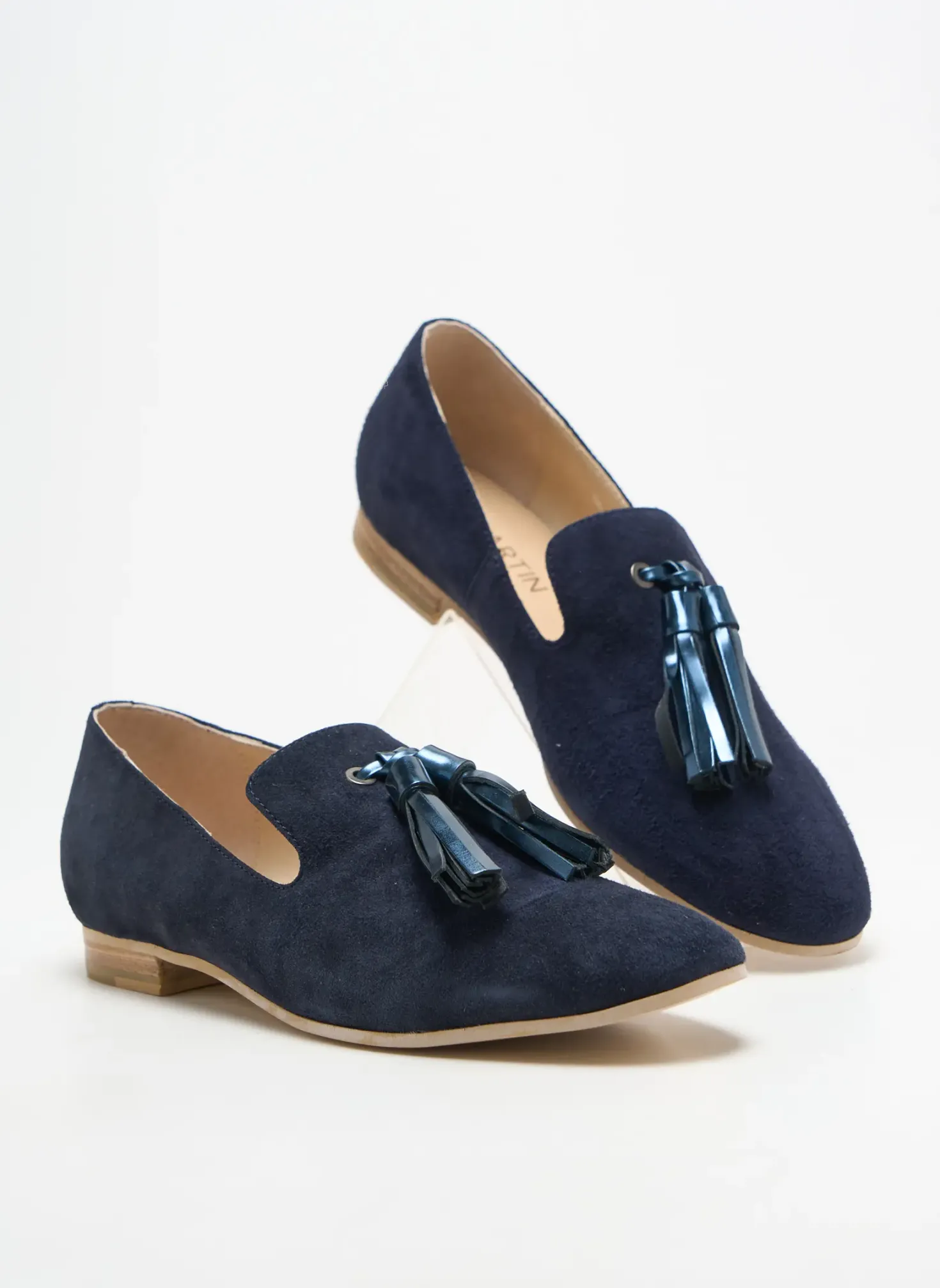 Mocassins Jb Martin Bleu Talon Plat Jusqu'à 3cm