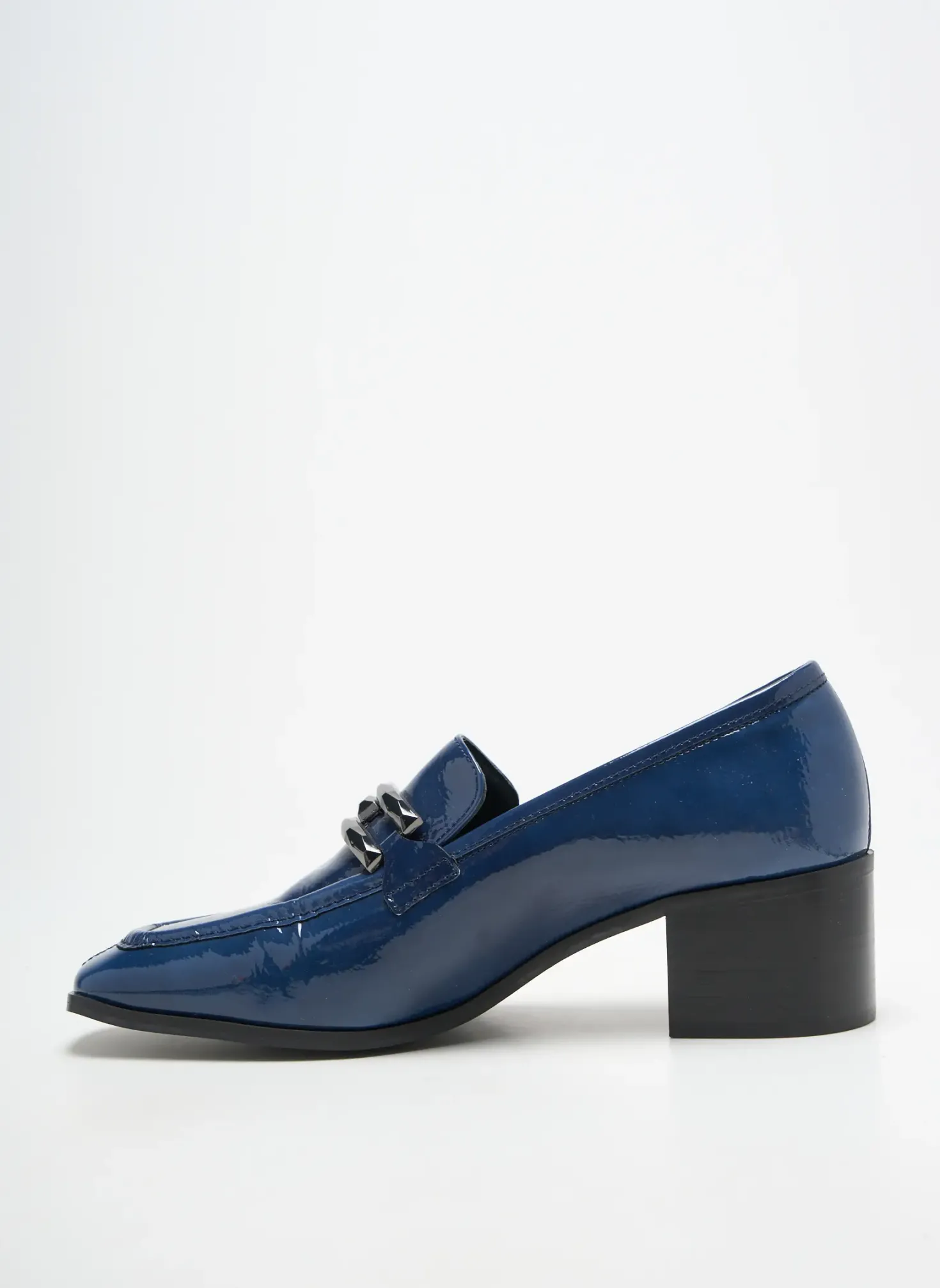 Mocassins Jb Martin Bleu Talon De 4 À 6cm