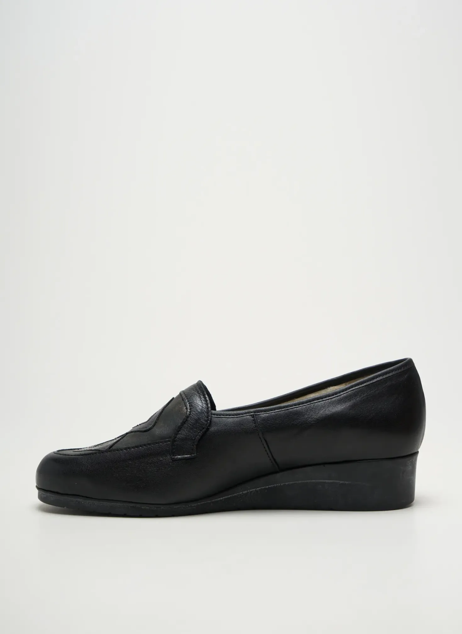 Mocassins Jmg Houcke Noir Talon De 4 À 6cm