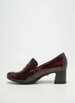 Mocassins Jose Saenz Rouge Talon De 4 À 6cm