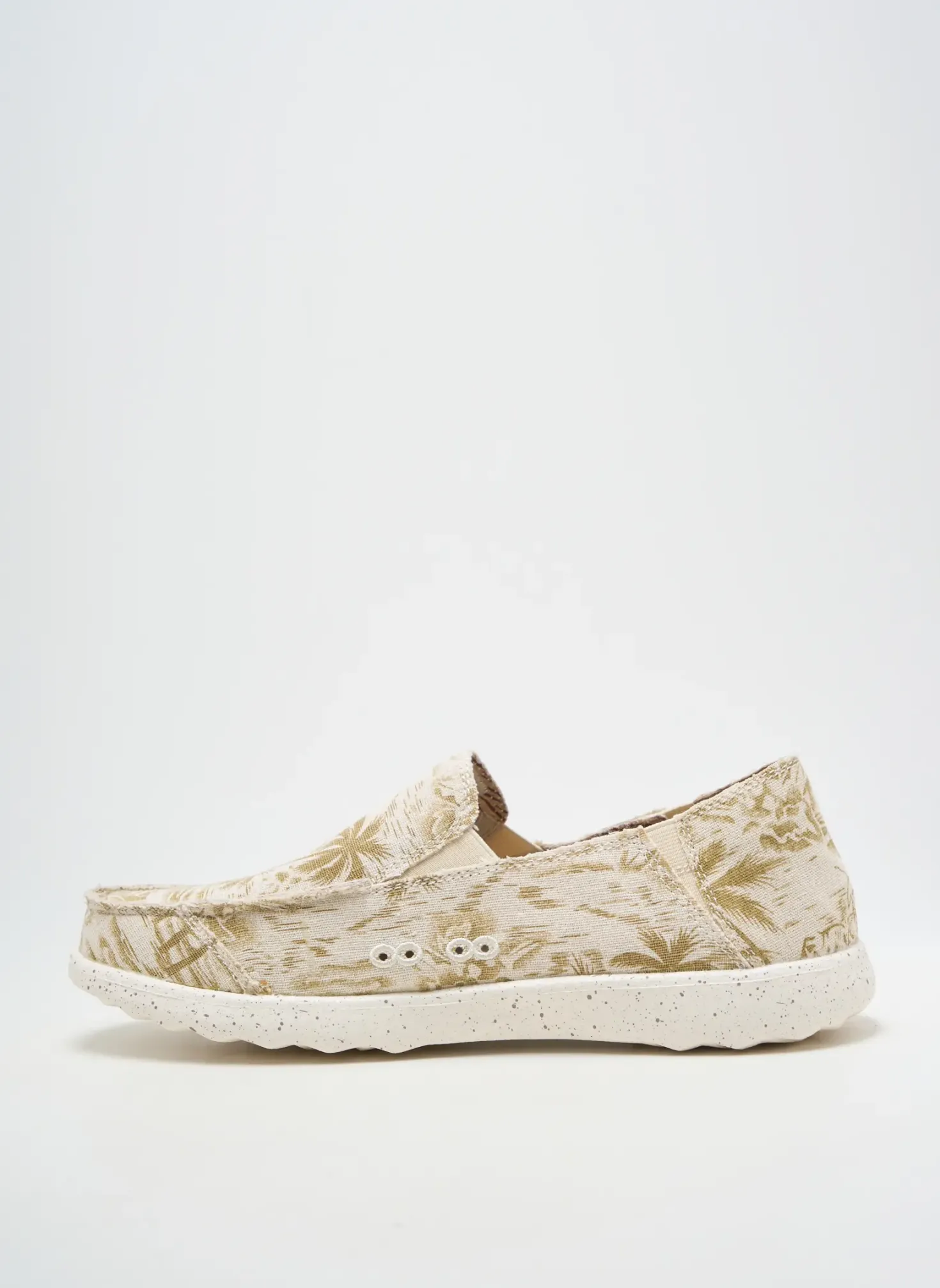 Mocassins Kick Back Beige Bout Rond
