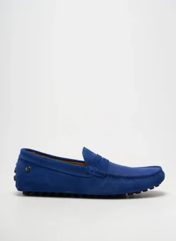 Mocassins Les Mocassins Tropeziens Bleu Bout Rond