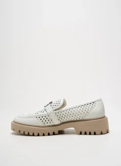 Mocassins Liu Jo Blanc Talon Plat Jusqu'à 3cm