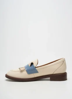 Mocassins Mam'zelle Beige Talon Plat Jusqu'à 3cm