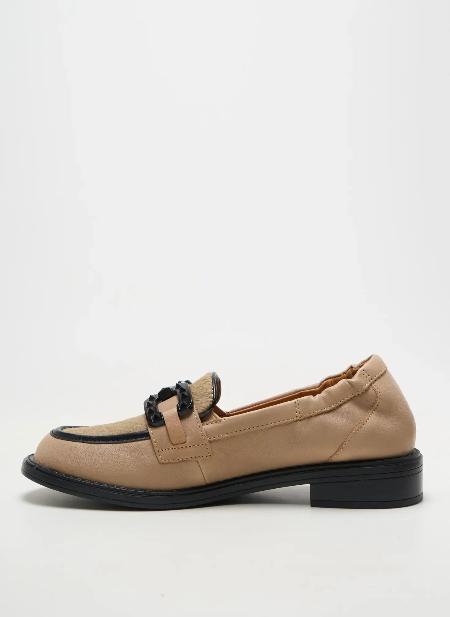 Mocassins Mam'zelle Beige Talon Plat Jusqu'à 3cm