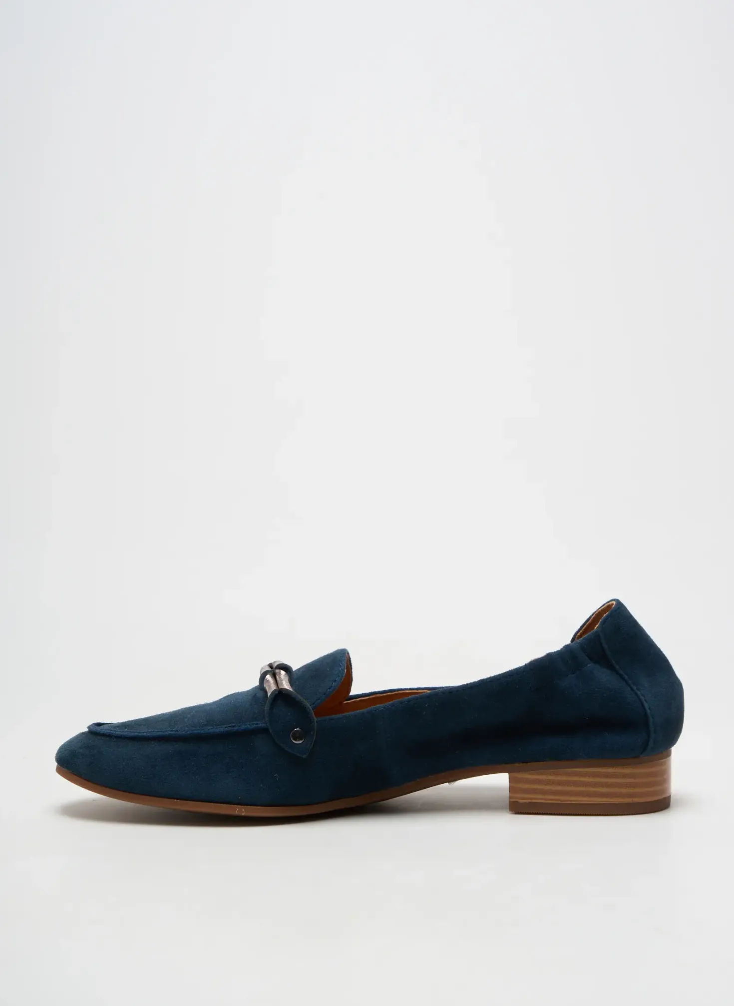 Mocassins Mam'zelle Bleu Talon Plat Jusqu'à 3cm