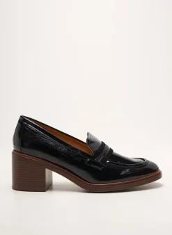 Mocassins Mam'zelle Noir Talon De 7 À 9cm