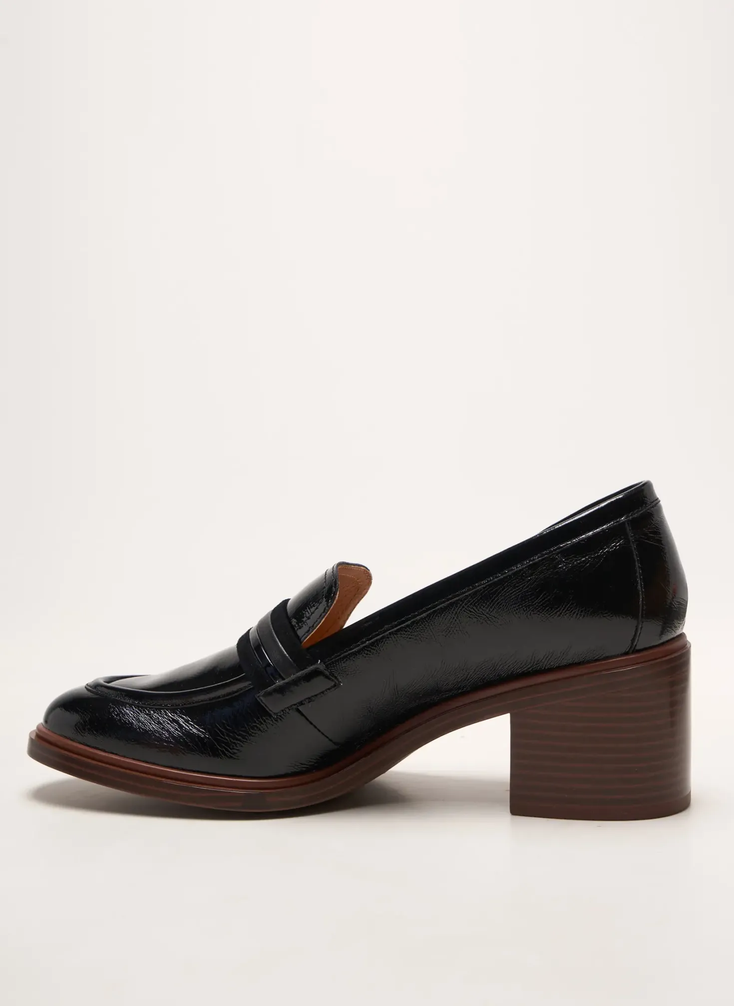 Mocassins Mam'zelle Noir Talon De 7 À 9cm