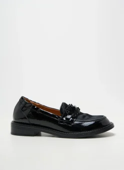Mocassins Mam'zelle Noir Talon Plat Jusqu'à 3cm