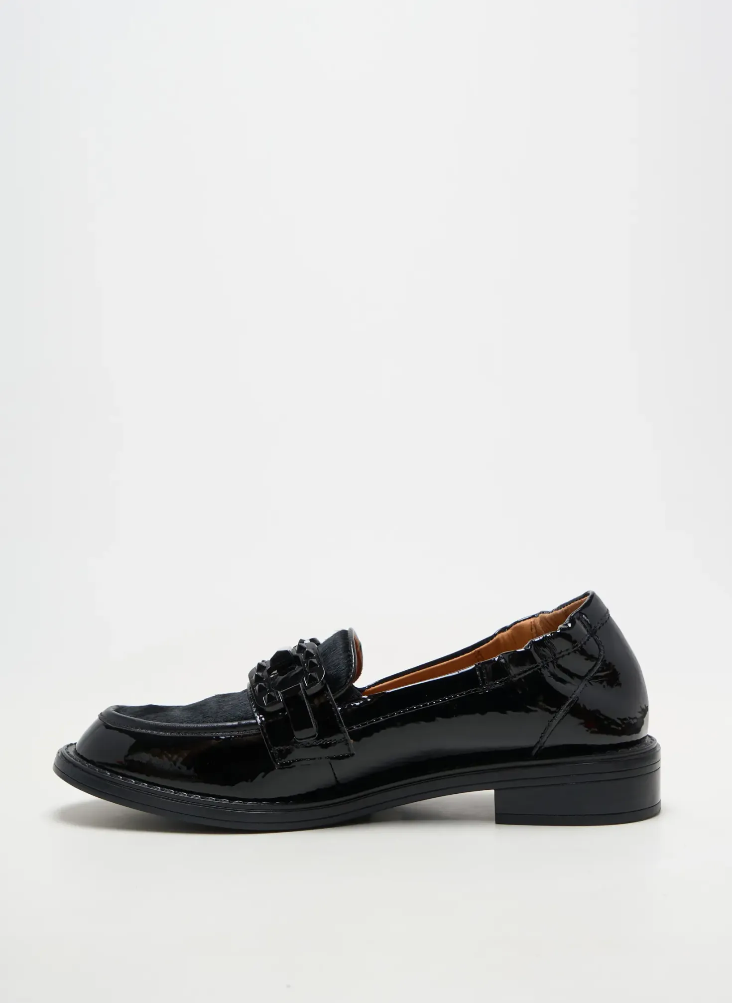 Mocassins Mam'zelle Noir Talon Plat Jusqu'à 3cm