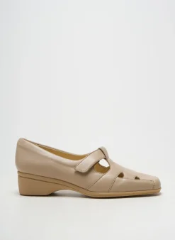 Mocassins Marco Beige Talon De 4 À 6cm