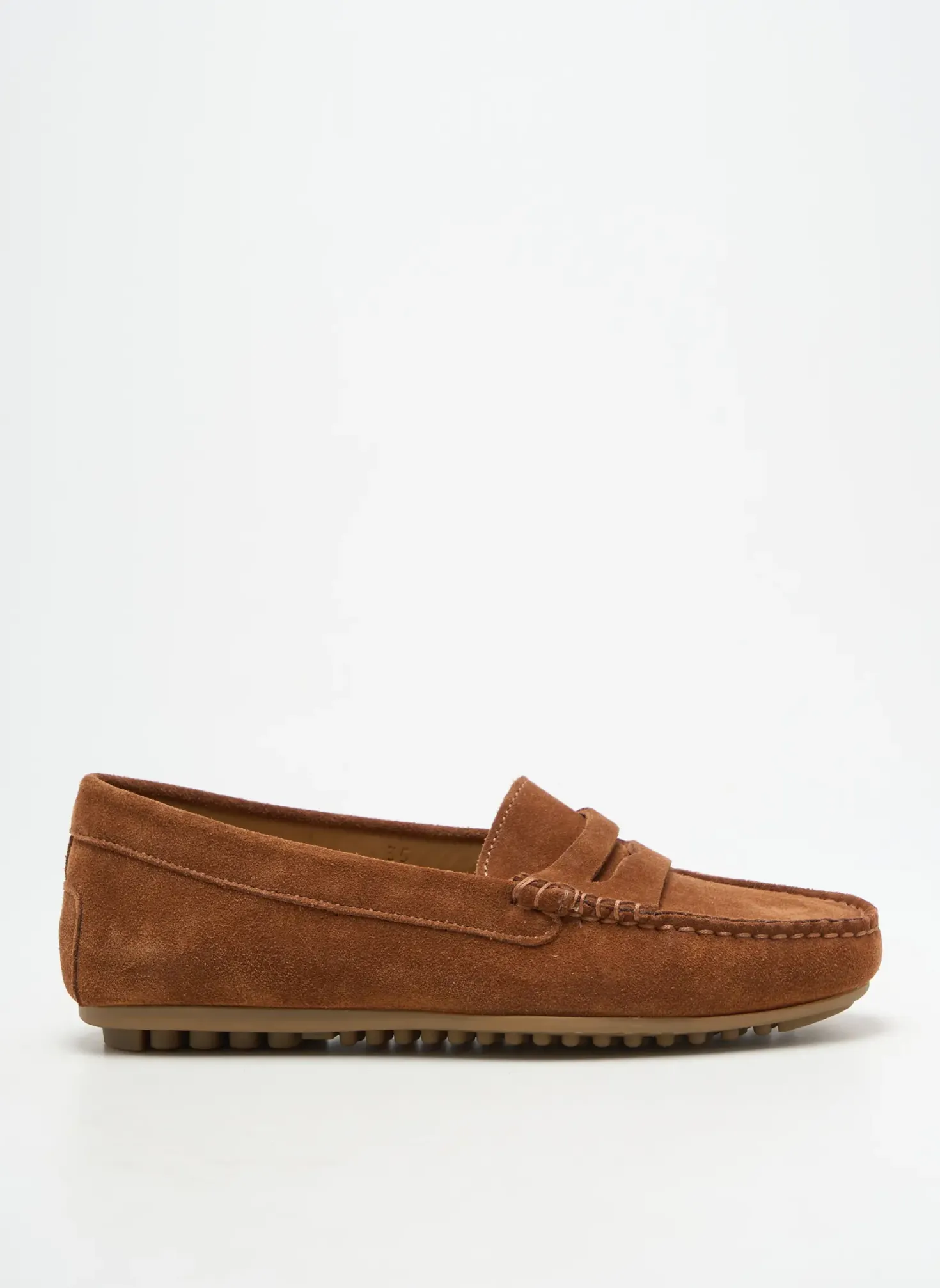 Mocassins Mastro Domenico Marron Talon Plat Jusqu'à 3cm