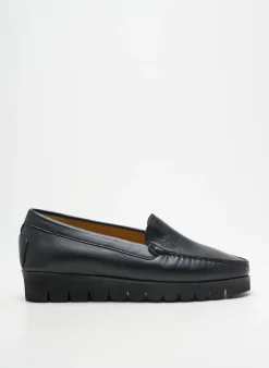Mocassins Mastro Domenico Noir Talon Plat Jusqu'à 3cm