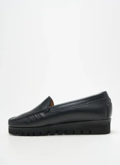 Mocassins Mastro Domenico Noir Talon Plat Jusqu'à 3cm