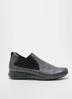 Mocassins Mephisto Argent Talon Plat Jusqu'à 3cm