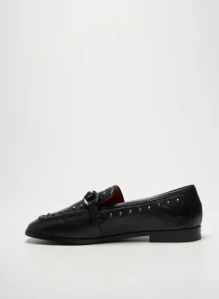 Mocassins Mjus Noir Talon Plat Jusqu'à 3cm