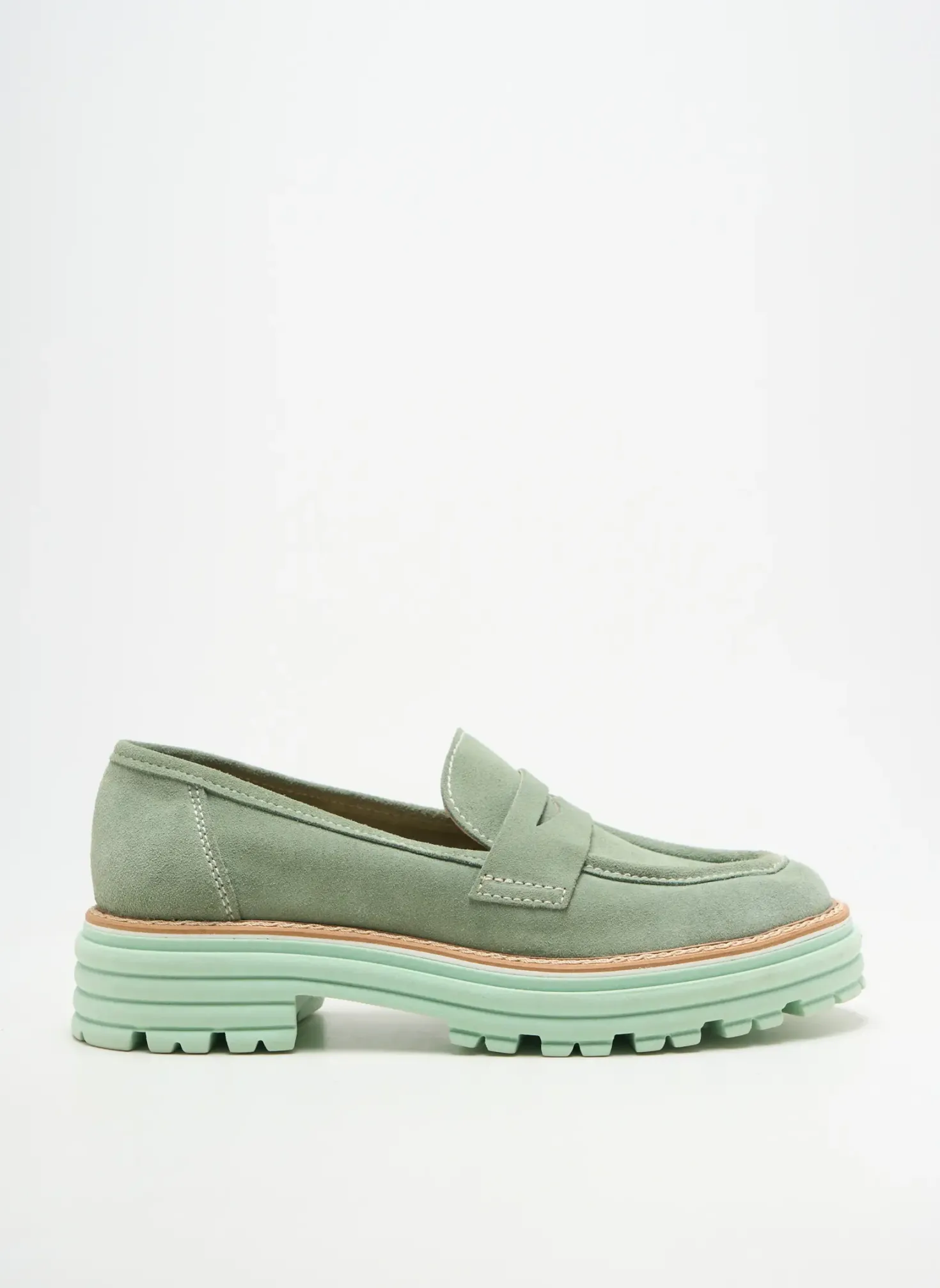 Mocassins Muratti Vert Talon De 4 À 6cm