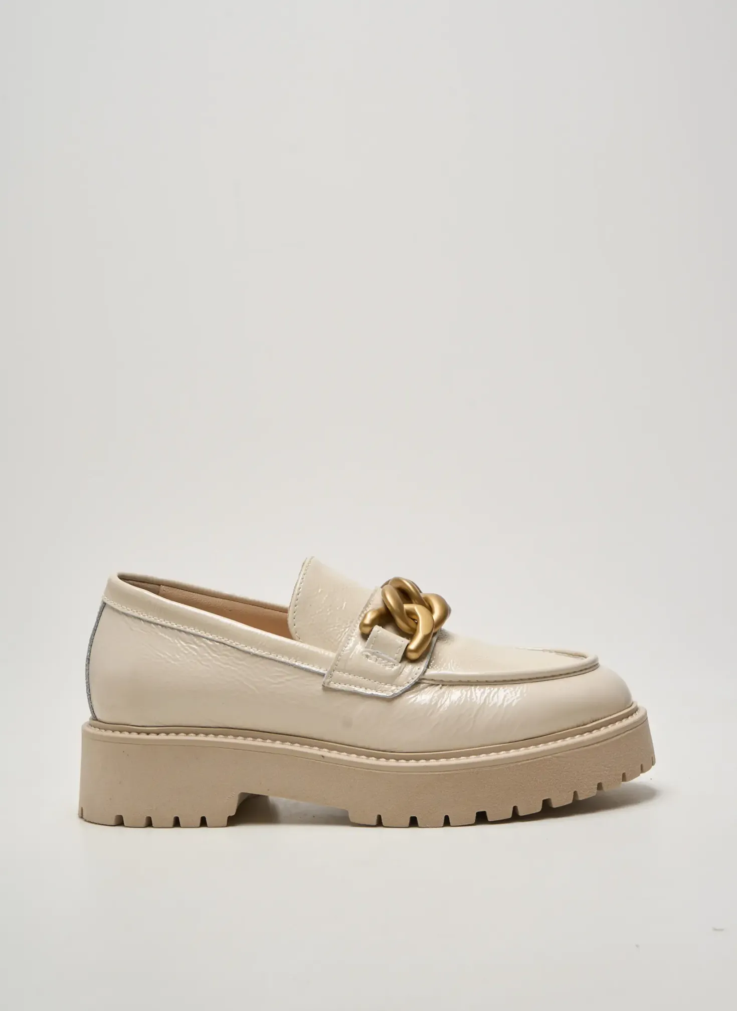 Mocassins Nero Giardini Beige Talon De 4 À 6cm